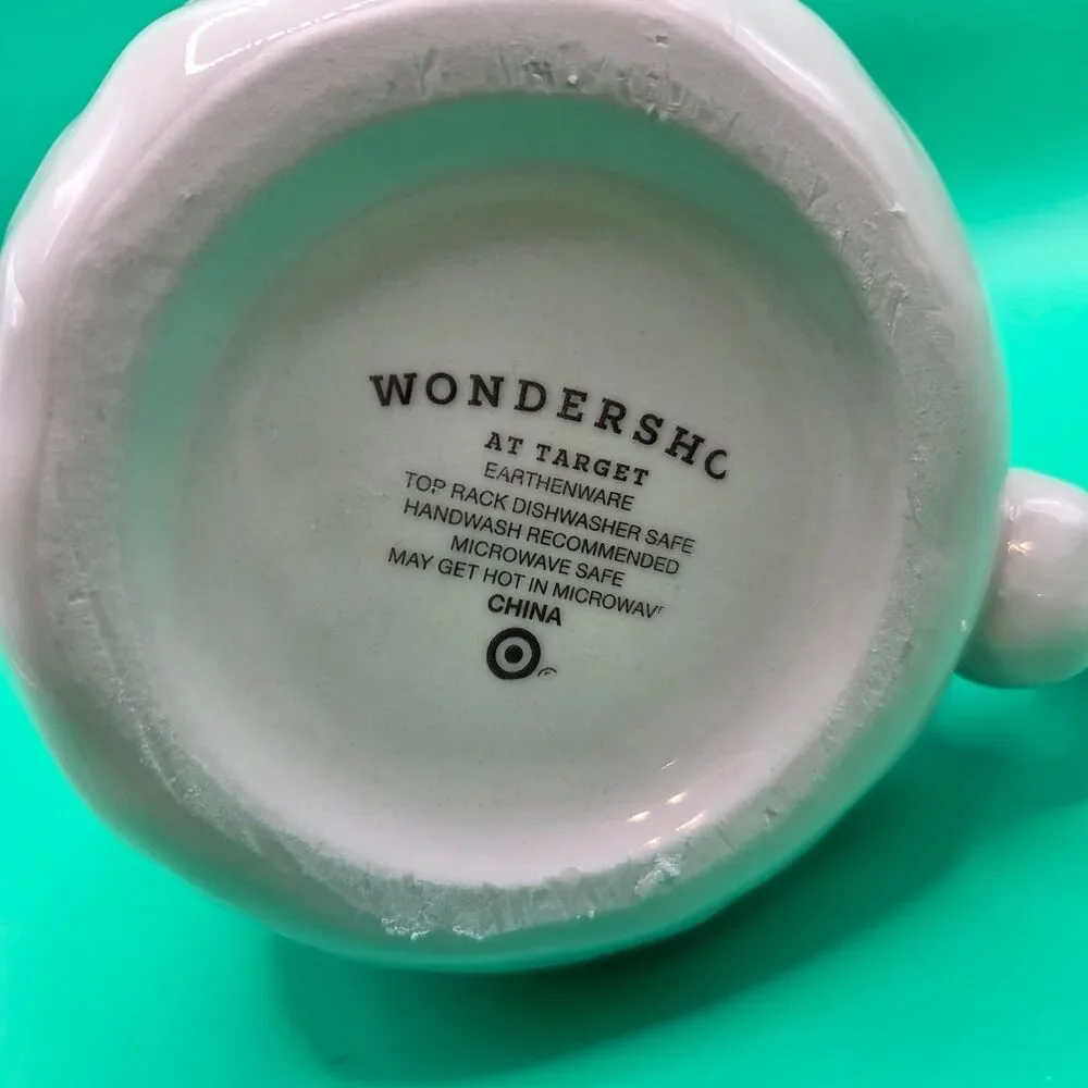 Wondershop Target Santa Face Mug Earthenware Christmas Holiday Red White